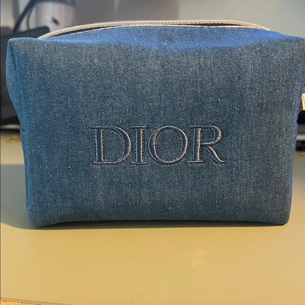 Dior Denim Toiletry Bag for Men